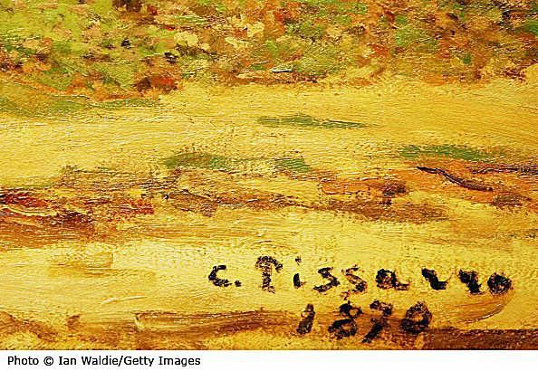 Žymaus impresionistų menininko Camille'o Pissarro parašas