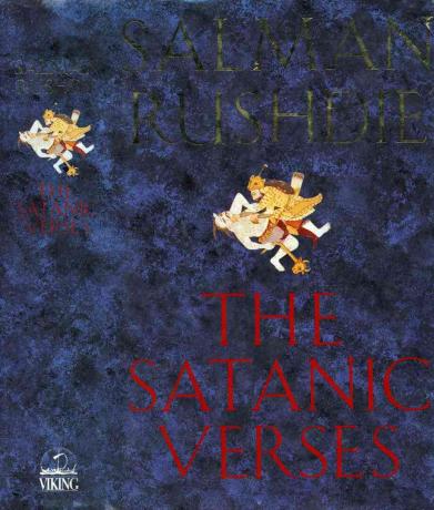 Salmano Rushdie knygos „The Satanic Verses“ viršelis.