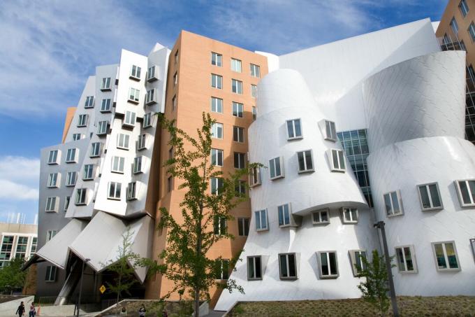 „Ray“ ir „Maria Stata“ centras, suprojektuotas Franko Gehry, yra nelyginis pastatų, esančių ant pylimo, sumaištis. Centre yra trys skyriai