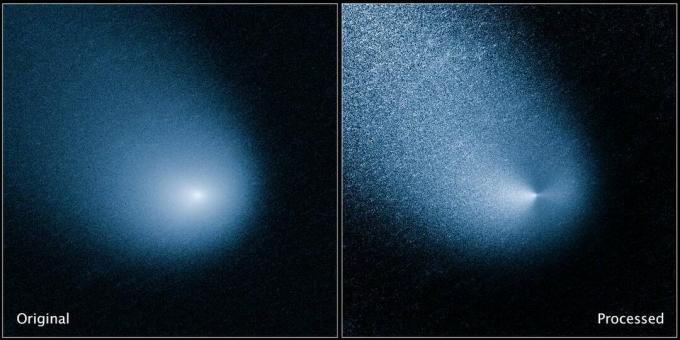 Kometa, kaip tai matė Hablo kosminis teleskopas