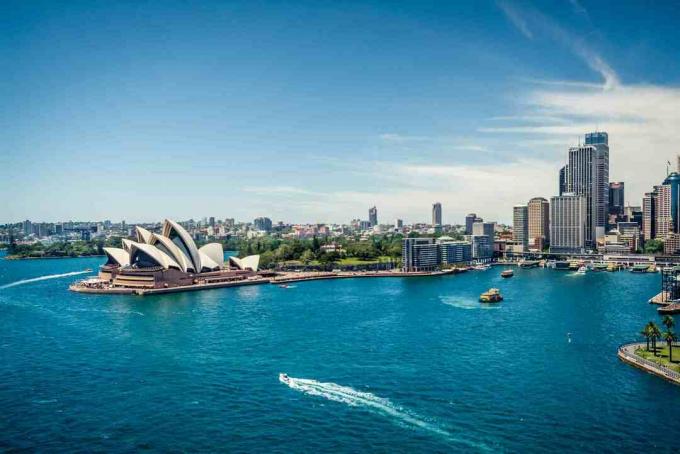 Vaizdas į Sidnėjaus uostą, Australija