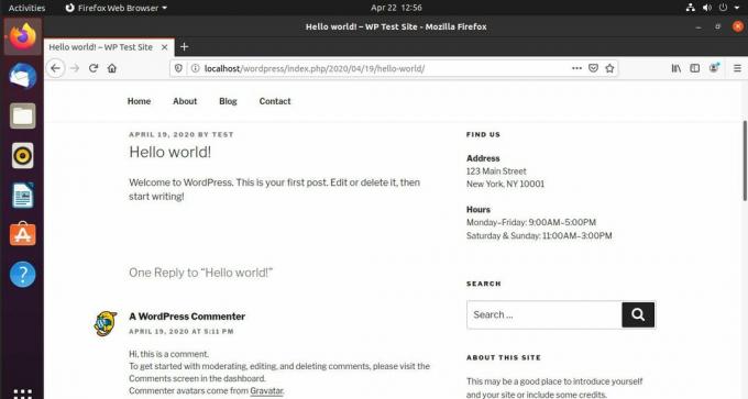 Tinklaraščio šoninė juosta „WordPress“