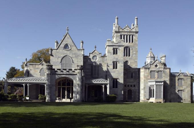 „Gothic Revival Lyndhurst“ rūmai Tarrytown mieste, Niujorke