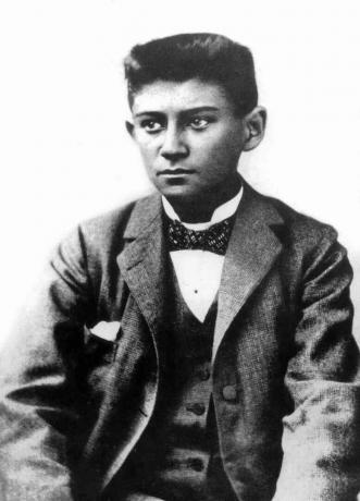 Franzas Kafka (1883–1924) čekų rašytojas čia jaunas c. 1898