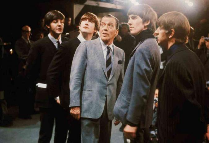 Ed Sullivan nuotrauka su „The Beatles“