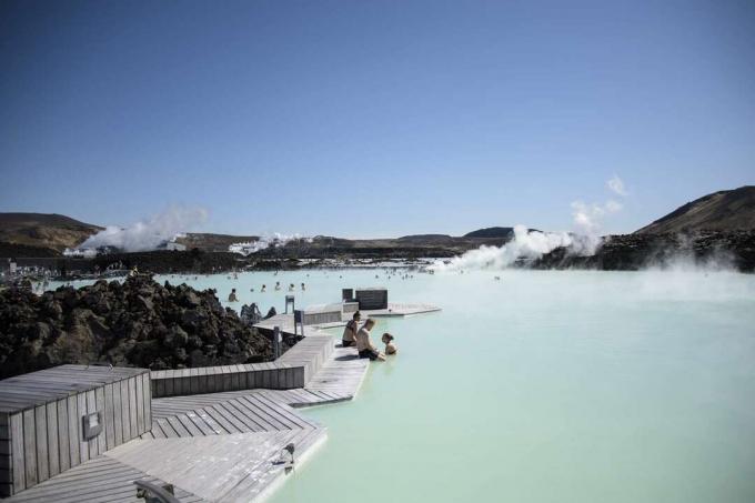 Islandijos „Blue Lagoon“ geoterminis baseinas