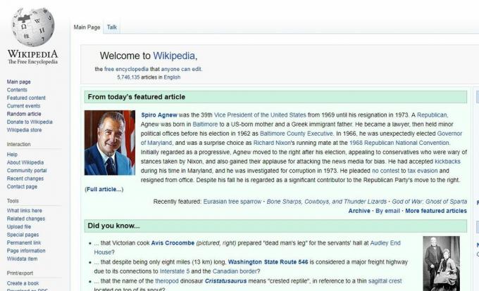 Vikipedijos vertikali naršymo juosta