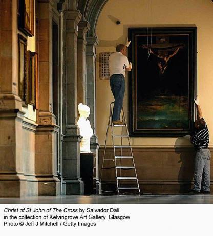 Šv. Jono Kryžiaus Salvadoro Dali Kristus, Kelvingrove meno galerijos kolekcija, Glazgas.