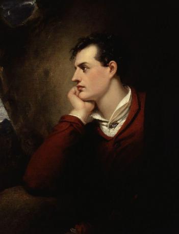 Lordas Byronas, kaip nutapė Richardas Westallas