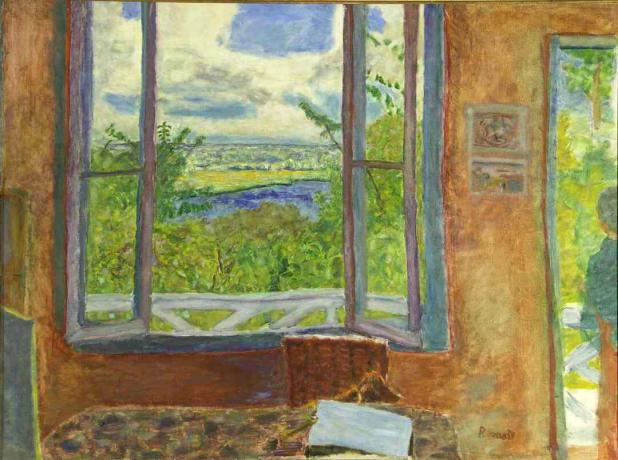 Pierre Bonnard atviras langas link rodyklės