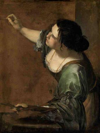 Autoportretas kaip tapybos alegorija (La Pittura), Artemisia Gentileschi.