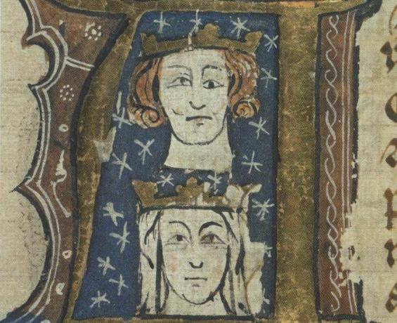 Edvardo I ir Kastilijos eleonorų portretai