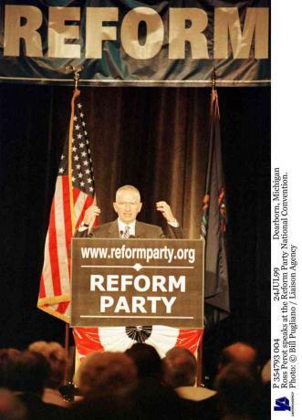 Rossas Perotas kalbės Reformų partijos nacionaliniame suvažiavime
