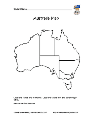 Australijos žemėlapis