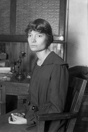 Dorothy Day (1897-1980), amerikiečių žurnalistė ir reformatorė 1916 m